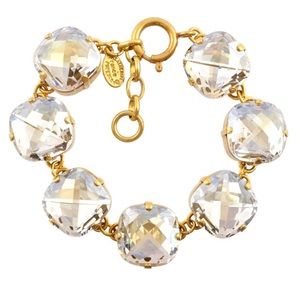 Catherine Popesco Plated Clear Crystal Bracelet
